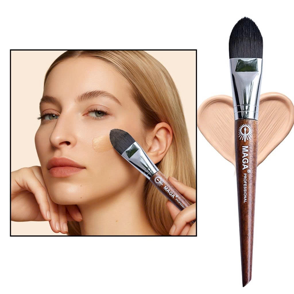 Cọ tán kem che khuyết điểm tán nền mỏng MAGA 19