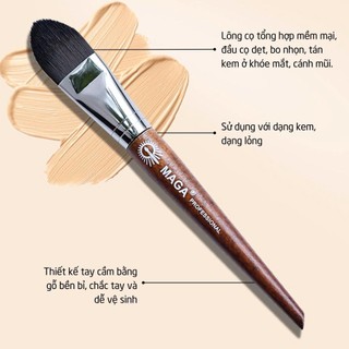 Cọ trang điểm tán nền mỏng MAGA Foundation Brush Small 19