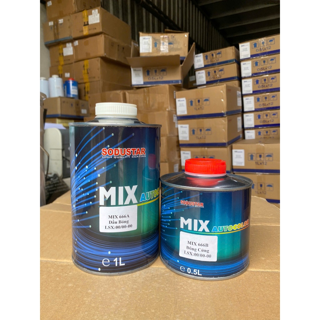 Dầu bóng 2k Mix666ab 1,5l( ô tô- xe máy)