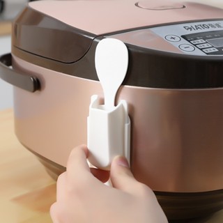 Aanadel📢Giá đựng thìa cơm không cần đinh, giá để đồ nhà bếp bằng nhựa