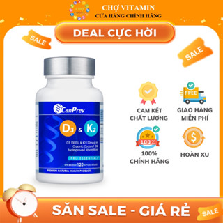 Thực Phẩm Bảo Vệ Sức Khoẻ CanPrev D3 & K2 – Hỗ Trợ Tăng Cường Miễn Dịch, Xương Khớp Chắc Khỏe, Chính Hãng Canada