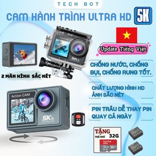  Máy Quay Phượt 5K Cho Shipper – Tài Xế Camera Hành Trình Xe Máy Góc Rộng Wifi Pin Trâu Chống Rung Chống Nước 