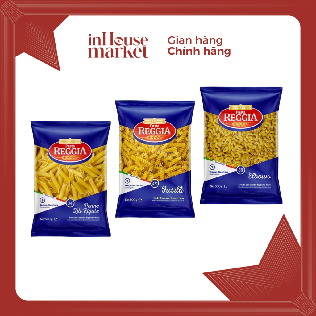 Nui Ý Reggia – Pasta nhập khẩu chính hãng từ Ý - 500gr