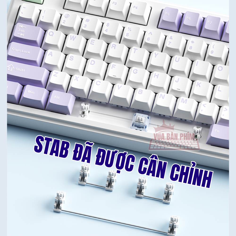 Bàn phím cơ không dây Monka K100 núm xoay ,3 mode ,layout 100 phím, mạch xuôi , led rgb,hostswap, keycap pbt double shot | BigBuy360 - bigbuy360.vn