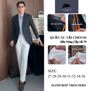 Quần Âu Nam Cao Cấp, Gấp 1 Ly Chất Vải Chéo 81 Dày Dặn Co Giãn Chống Nhăn From Ống Đứng Trẻ Trung Thanh Lịch JA0101