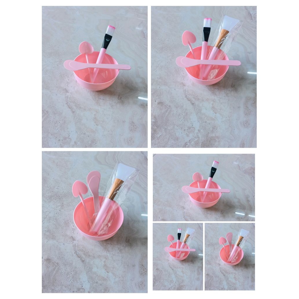 Bộ chén nhựa pha mặt nạ