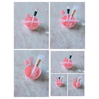 Bộ chén nhựa pha mặt nạ