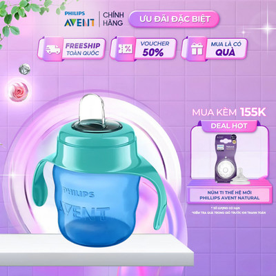 Philips Avent Bình Tập Uống Nhiều Màu Cho Trẻ Trên 6 Tháng Tuổi 200ml