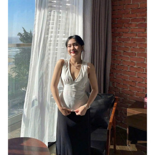 ÁO THUN CROPTOP NƠ LƯNG