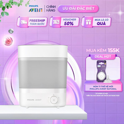 Philips Avent Máy Tiệt Trùng & Sấy Khô Bình Sữa Starlight Plus