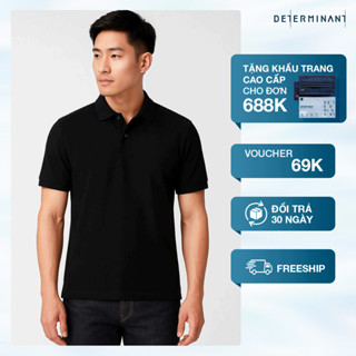 [VC Livetream 200k] Áo thun nam Polo Pique thấm hút tối đa thương hiệu Determinant -[P01]