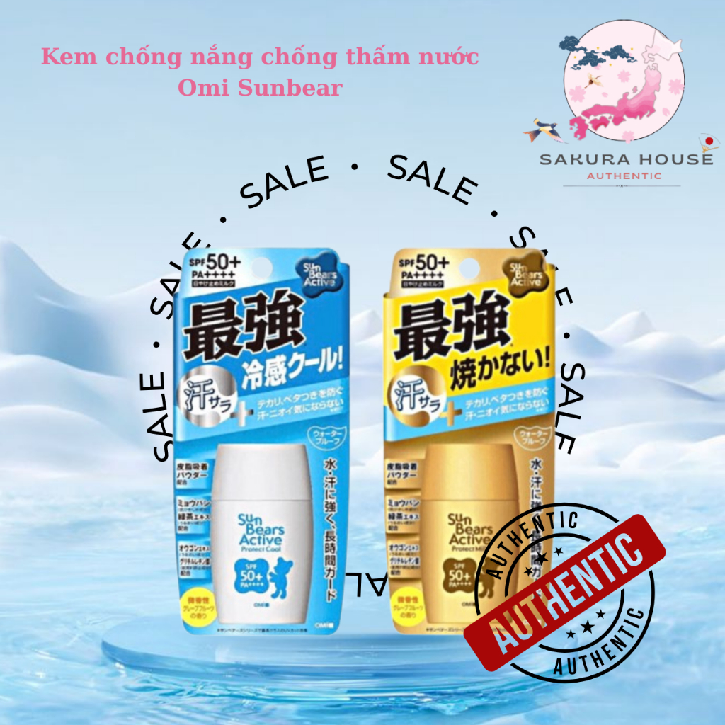 Kem chống nắng chống thấm nước Omi Sunbear
