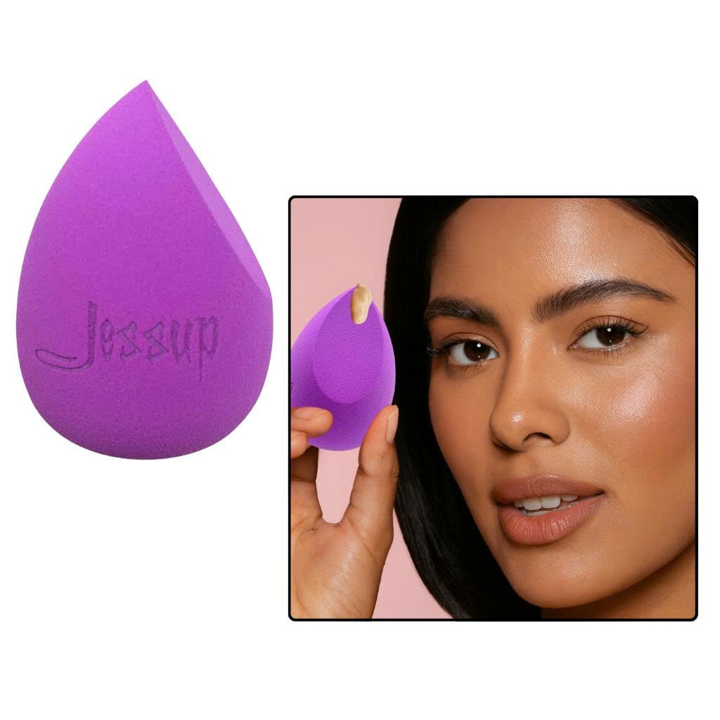 Bông Mút Trang Điểm Tán Nền Giọt Nước Màu Tím Jessup Miracle Foundation Concealer