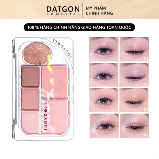 [HOẢ TỐC] Bảng Phấn Mắt Judydoll 6 Ô Màu Tự Nhiên - Nhũ & Lì Kết Hợp | Trang Điểm Mắt Nội Địa Trung JUDY18