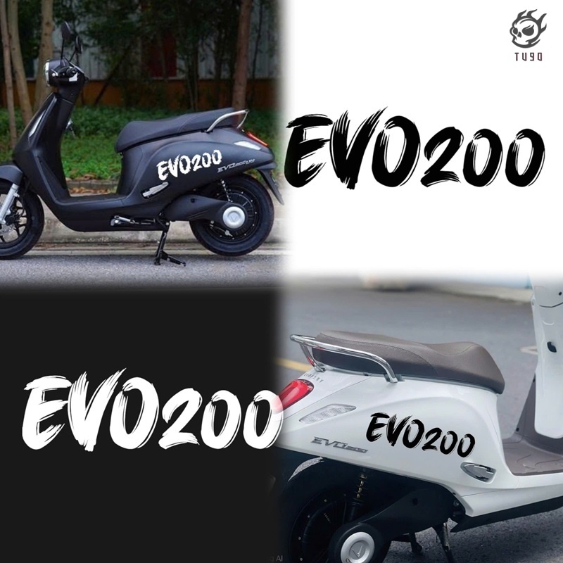 Tem Decal Chữ Evo Chống Nước Cho Các Dòng Xe Vinfast Evo 200 Evo 200 Lite