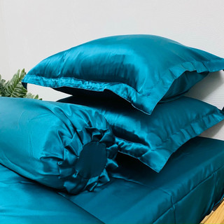 Bộ drap phi lụa size 1.4x2m có mền(5 món), nệm dày 10-15cm