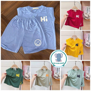 Bộ sát nách vải thun lạnh Minky Mom size 10-27kg kiểu dáng thể thao năng động cho bé trai bé gái - Voi kids shop