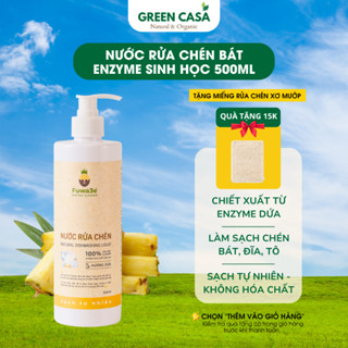 Nước Rửa Chén Bát Fuwa3e enzyme sinh học 500ml bảo vệ da tay, an toàn cho sức khỏe