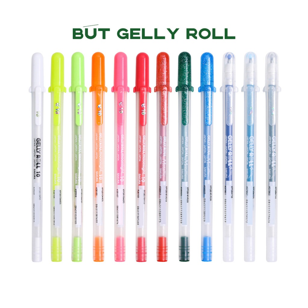 [STHM stationery]-Bút GELLY ROLL 10 SAKURA, moonlight, metallic, stardust, bút vẽ trang trí viết đượ