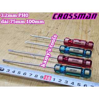 Tua vít bake dẹp 3.2mm PH0 Crossman dài 75mm 100mm 45-327 45-307 45-330 45-310