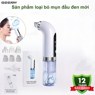  Máy hút mụn cao cấp kèm 6 đầu hút máy hút mụn cầm tay hút sạch mụn đầu đen mụn cám bã nhờn sử dụng pin sạc tiện lợi 