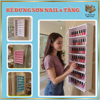 Kệ để Sơn Nail 6 tầng (2 size)