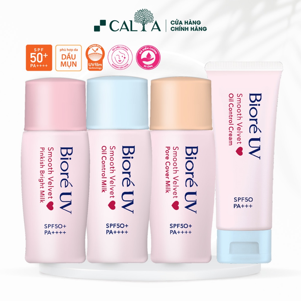  Kem Chống Nắng Biore Dạng Sữa Kiềm Dầu Sáng Da - Bioré UV SPF 50+ PA+++ 30ml 