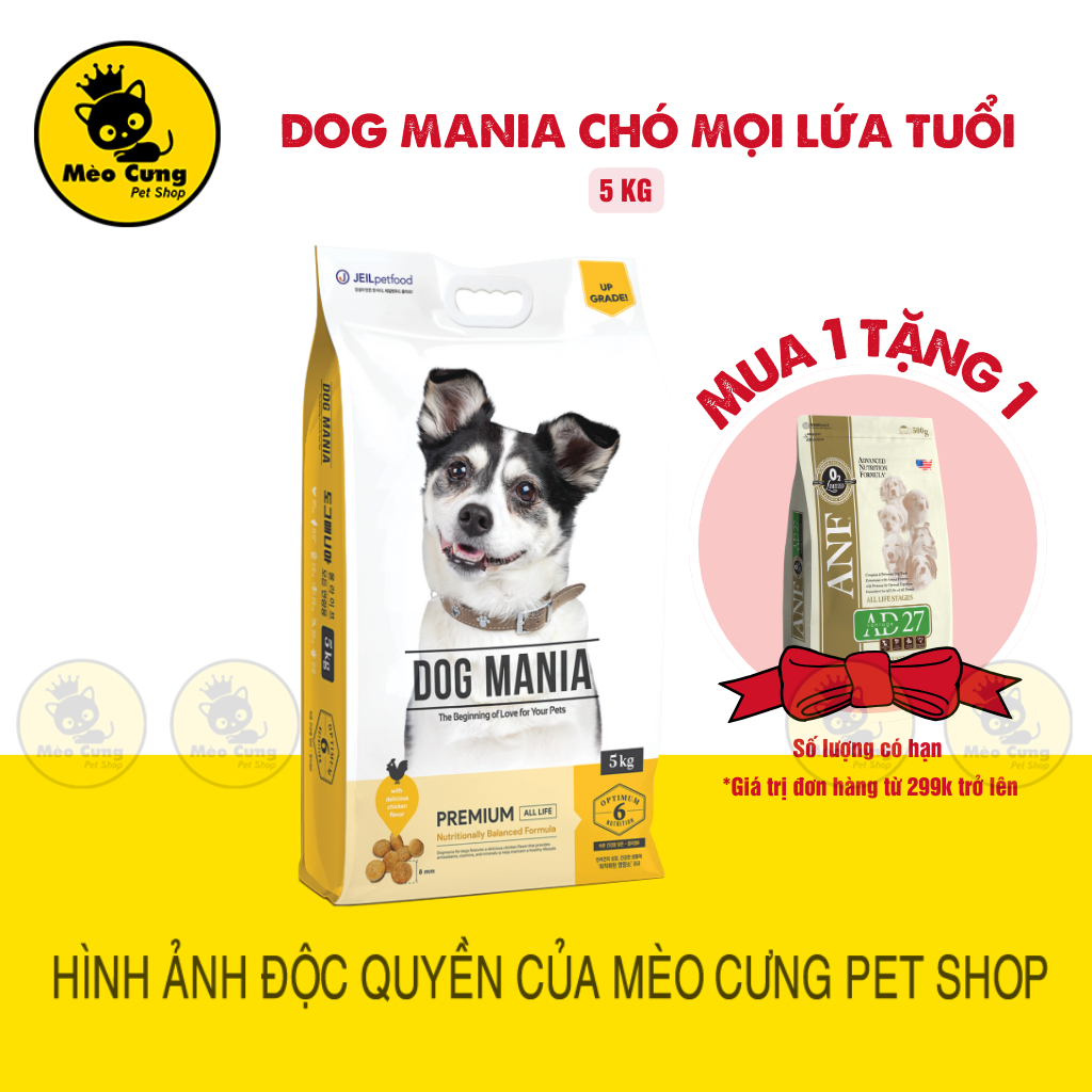 [5KG] HẠT DOG MANIA PREMIUM CHO CHÓ MỌI LỨA TUỔI