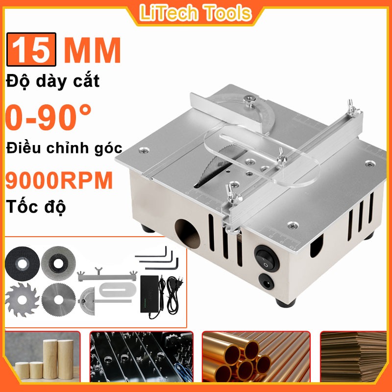 Máy cưa bàn mini đa năng,máy cắt bàn mini 220v, cưa bàn mini diy,máy cưa bàn trượt mini,phù hợp với 