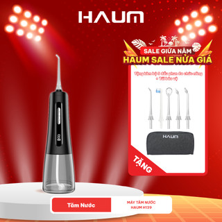 HAUM | Máy Tăm Nước Sóng Âm HAUM H139 – Làm Sạch Kẽ Răng – Đa Chế Độ – Dùng Cho Người Niềng