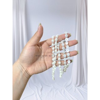 Dây hạt trai dẹt 8mm (nửa hạt)