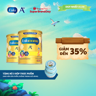 [Tặng bộ 3 hộp thực phẩm] Bộ 2 sữa Bầu Enfamama A+ - Hương Chocolate 830g/lon