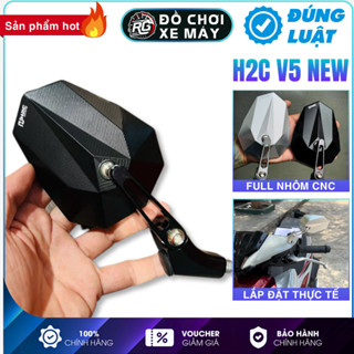 Gương Xe Máy H2C V5 2025, Kính Chiếu Hậu Đạt Chuẩn Các Dòng Xe AB/ Vario/ SH/ Lead/ Vison/ Vespa,...
