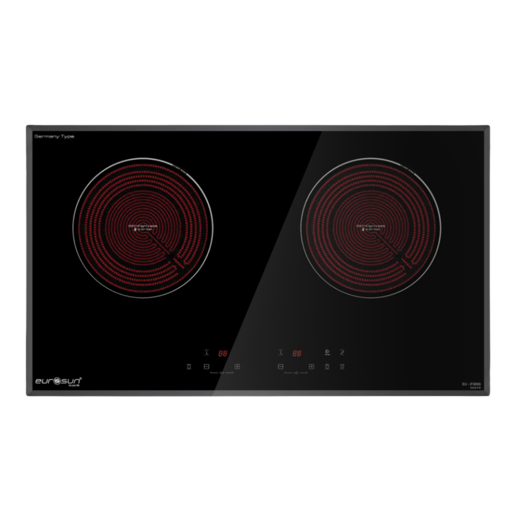 Bếp Hồng Ngoại Eurosun EU-IF268S - Bếp Đôi Kích Thước 730x430mm, Công Suất 3600W