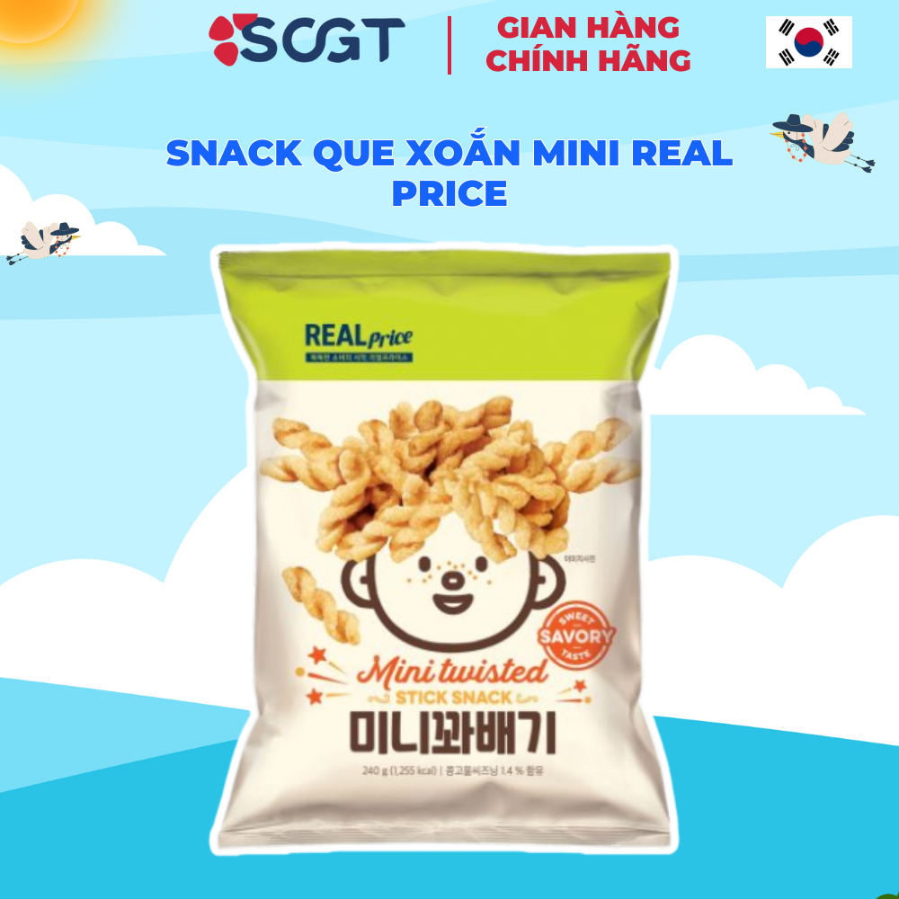 Snack Que Xoắn Mini Real Price