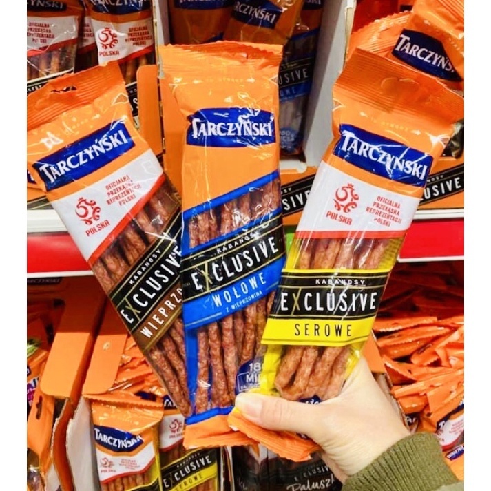 Xúc xích salami Kabanos truyền thống Ba Lan hun khói, 120g