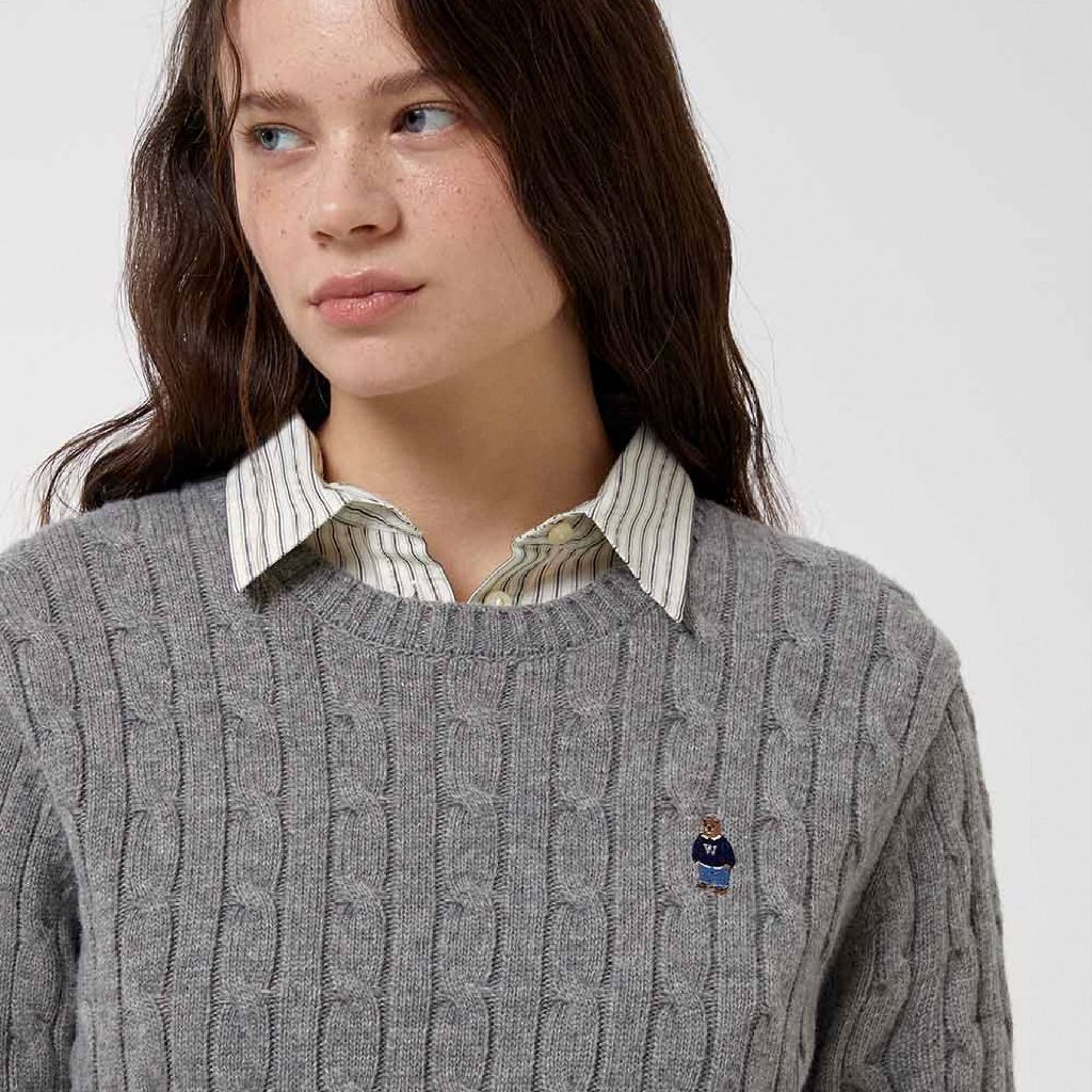 Áo Len WHO.A.U Steve Cable R-neck Pull over_WHKAF4901F | BigBuy360 - bigbuy360.vn