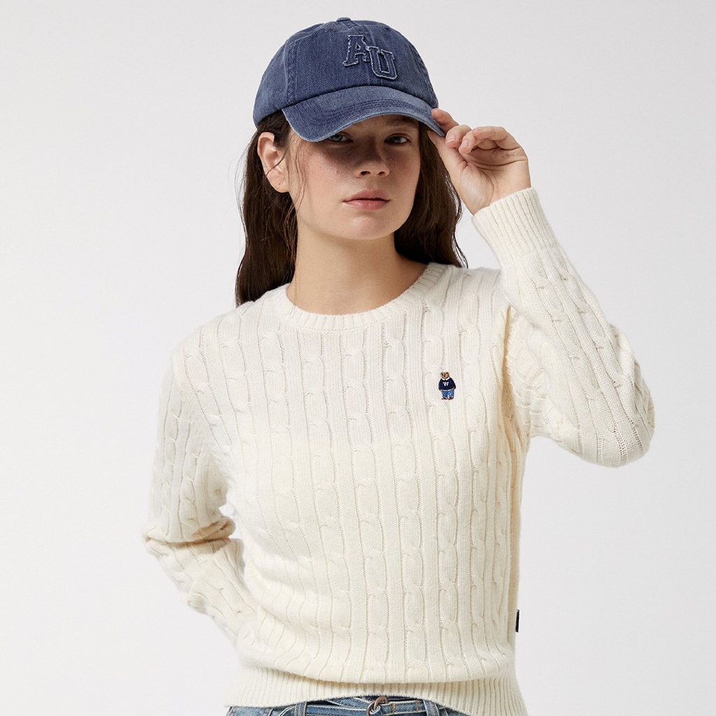 Áo Len WHO.A.U Steve Cable R-neck Pull over_WHKAF4901F | BigBuy360 - bigbuy360.vn