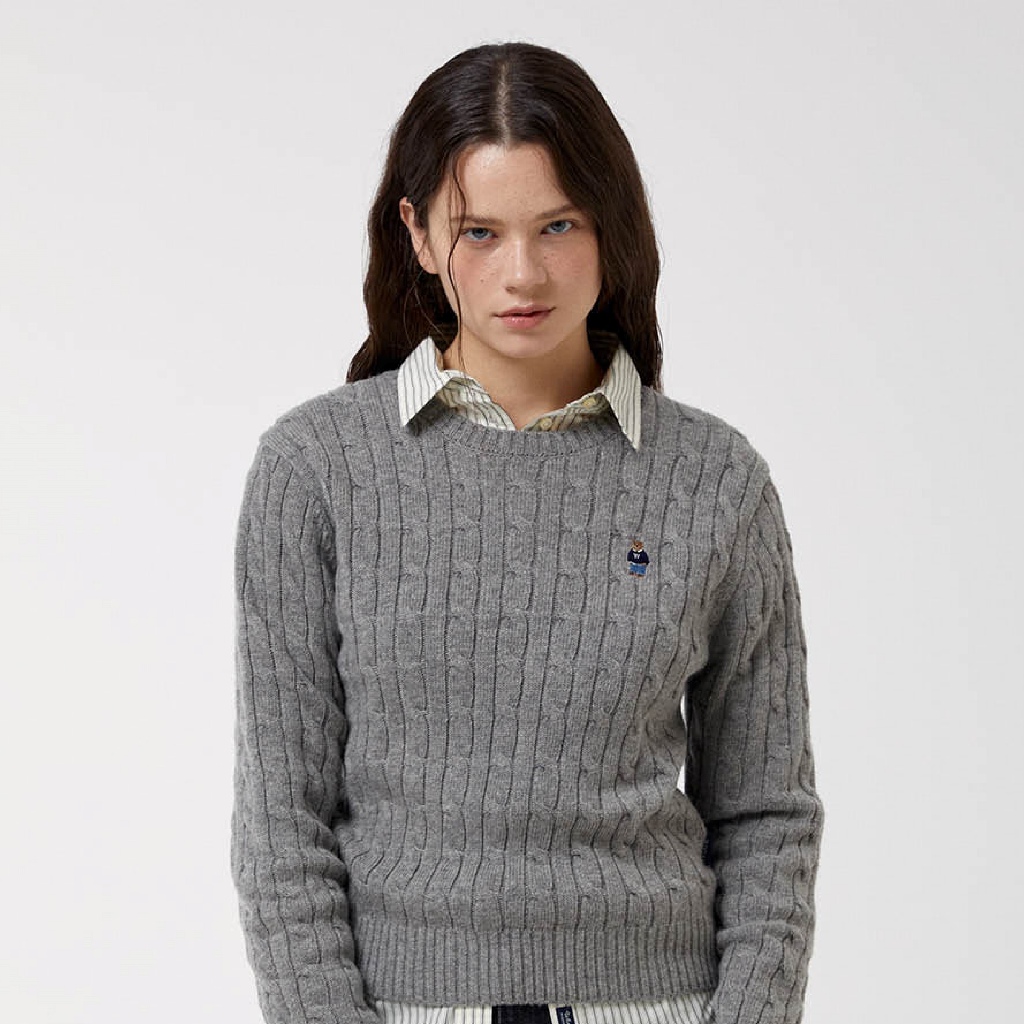 Áo Len WHO.A.U Steve Cable R-neck Pull over_WHKAF4901F | BigBuy360 - bigbuy360.vn