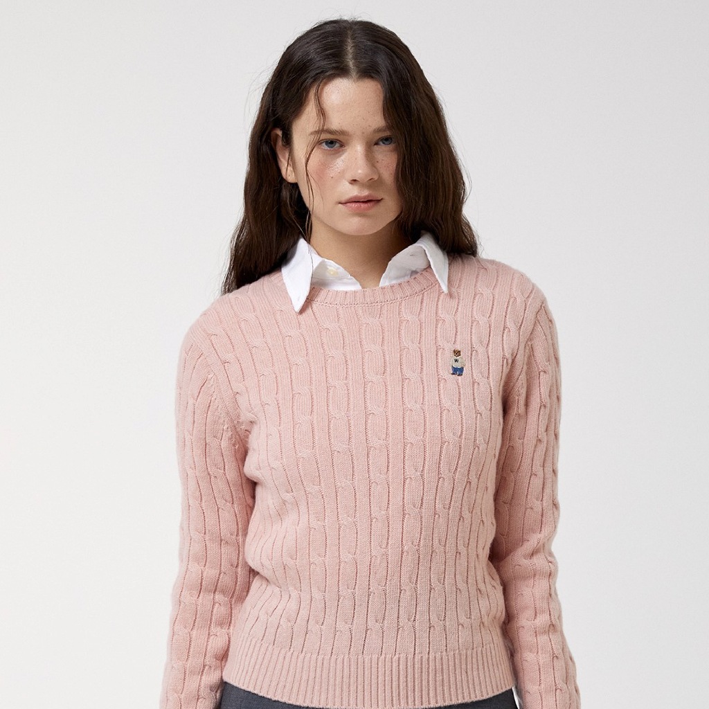 Áo Len WHO.A.U Steve Cable R-neck Pull over_WHKAF4901F | BigBuy360 - bigbuy360.vn