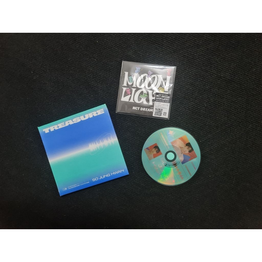 set 2 album Nct dream Moon light và Treasure album chapter đã khui seal gồm CD và photobook như hình