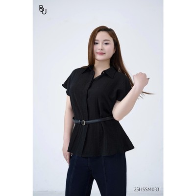 Áo linen tay rơi (không kèm đai) BIGSIZE (55kg đến 95kg) – 25HSSM033 - [BU Bigsize]