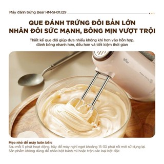 Máy Đánh Trứng Bear Máy Đánh Trứng Cầm Tay Mini Máy Đánh Kem Máy Làm Bánh Máy Đánh Bột HM - 5H01J29