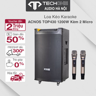  Loa Kéo Karaoke ACNOS TOP 430 1200W  PMPO  Tặng Kèm 2 Micro hàng chính hãng - bảo hành 12 tháng 