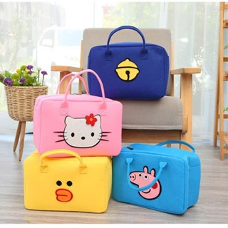 Túi du lịch, túi xách nỉ xốp đựng đồ đa năng cài vali tiện dụng nhiều họa tiết xinh đi chơi thời trang