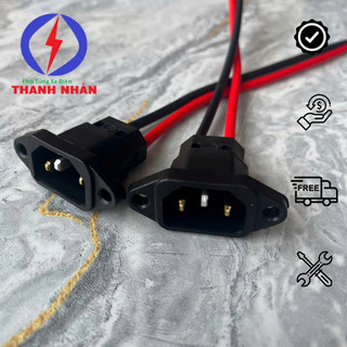 Dây Nguồn Ắc Quy, Giắc Sạc Nguồn Bình Ắc Quy Xe Đạp Điện, Xe Máy Điện