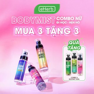  BODYMISS Combo 3 Body Mist Nữ Xịt Thơm Toàn Thân Hương Thơm Lãng Mạn Phù Hợp Đi Tiệc Hẹn Hò 