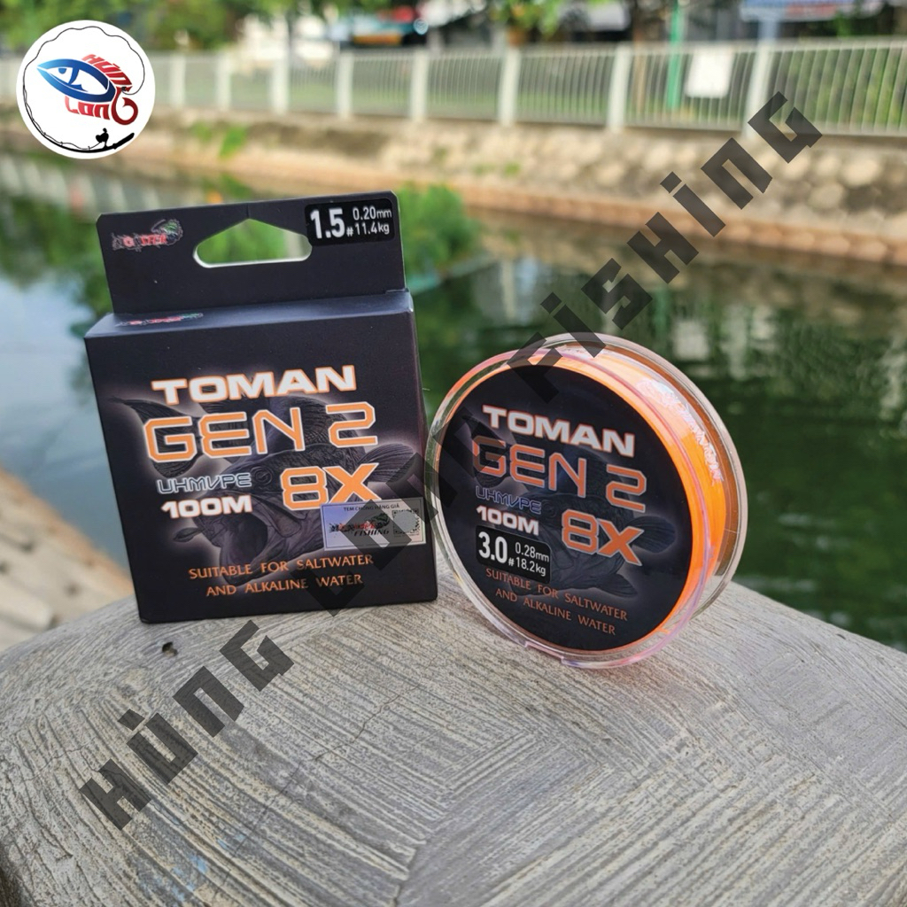 Dây Dù Monster Toman Gen 2 – PE 100m, Kháng Mặn