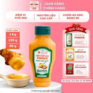 Sốt phô mai Fondue  chấm thịt nướng, bánh mì, bánh que, làm sốt nướng hải sản - Bắp Shop