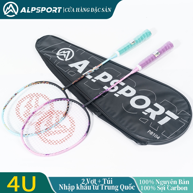 ALP New LY Flames 4U Căng Max 30LBS 14KG Vợt Cầu Lông Original 100% Full Carbon ALPSPORT LY Badminto